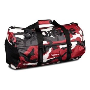 Supreme SS/21 Red Camo Duffle Bag